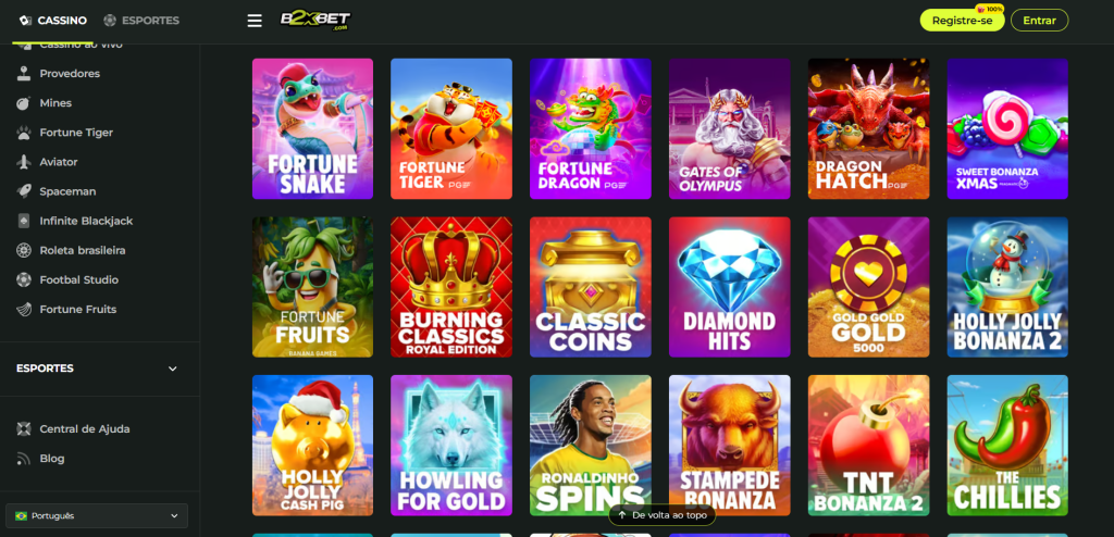 Captura de tela 2025-03-26 140300 Seção de Jogos de Caça-Níqueis - B2XBet Casino